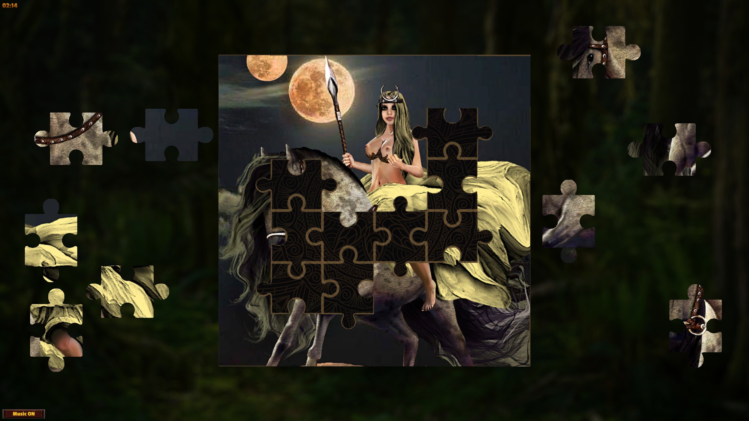 Adult Puzzles - Fantasy Ladies 2 screenshot 1