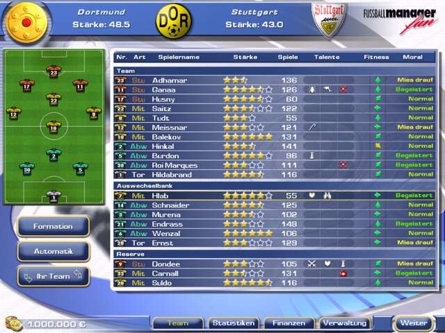 Fussballmanager Fun screenshot 2
