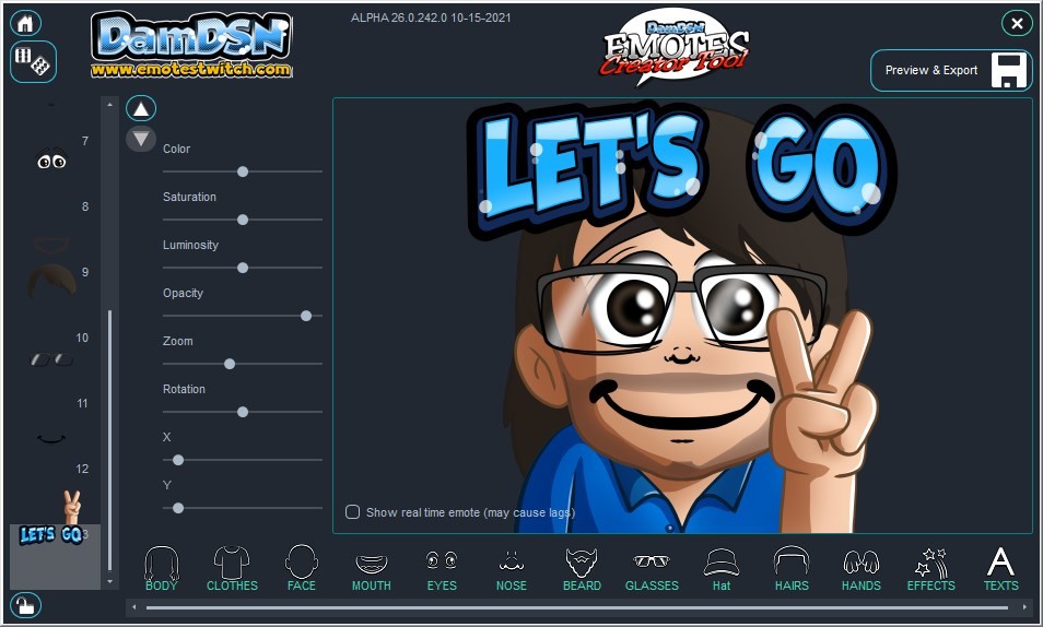 Emotes Creator Tool screenshot 1
