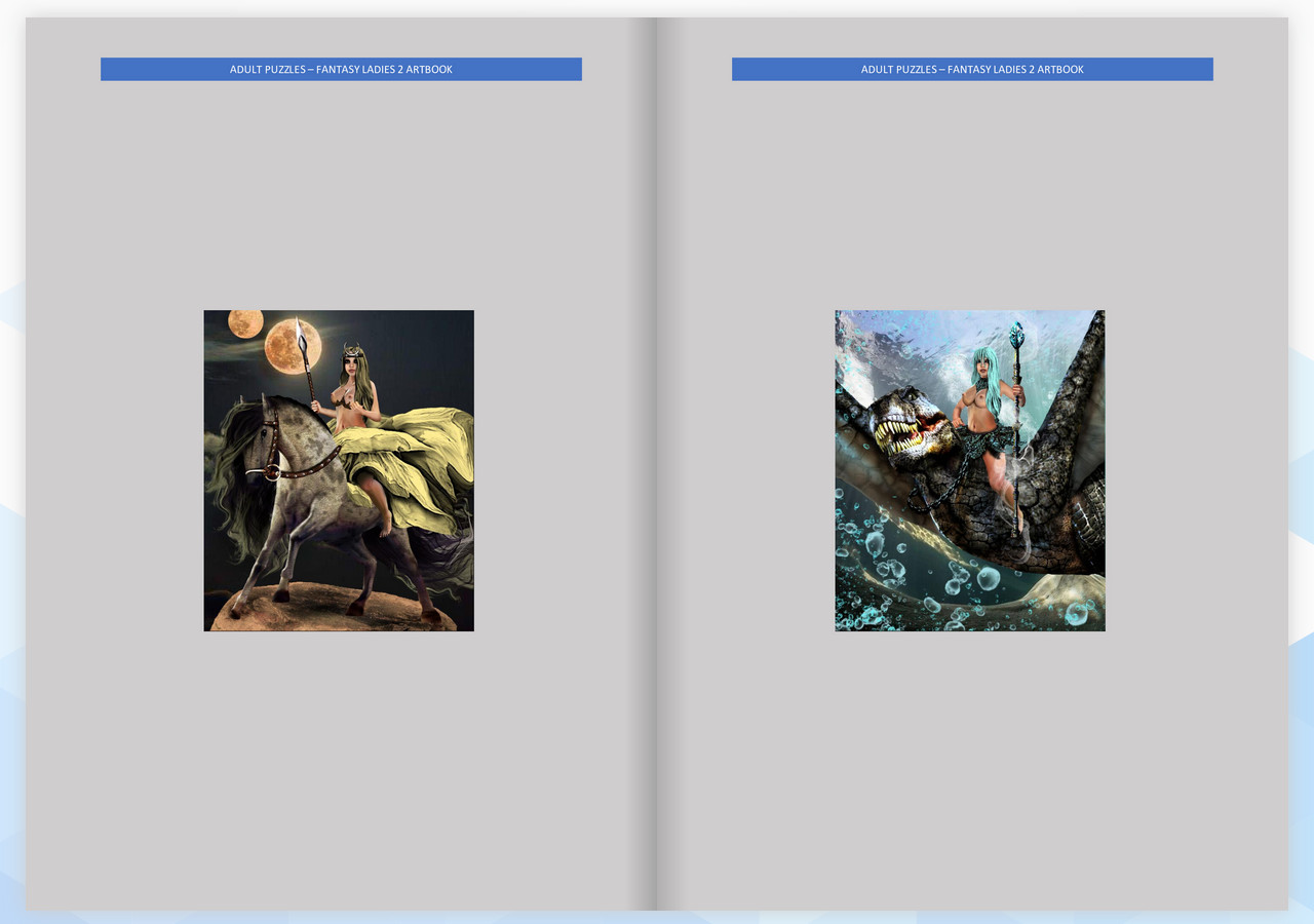 Adult Puzzles - Fantasy Ladies 2 ArtBook screenshot 1