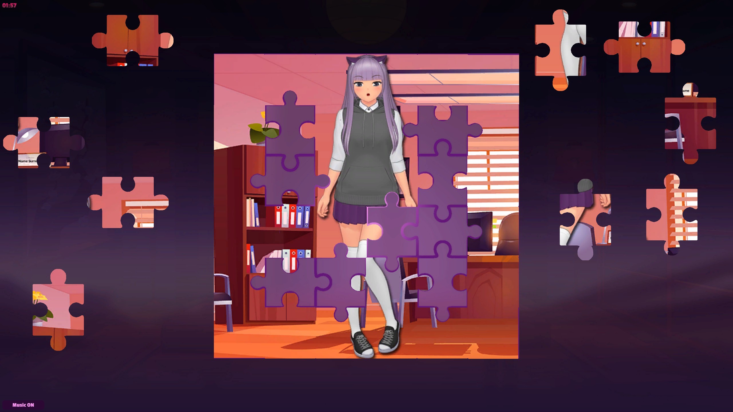 Anime Jigsaw Girls - Office screenshot 1
