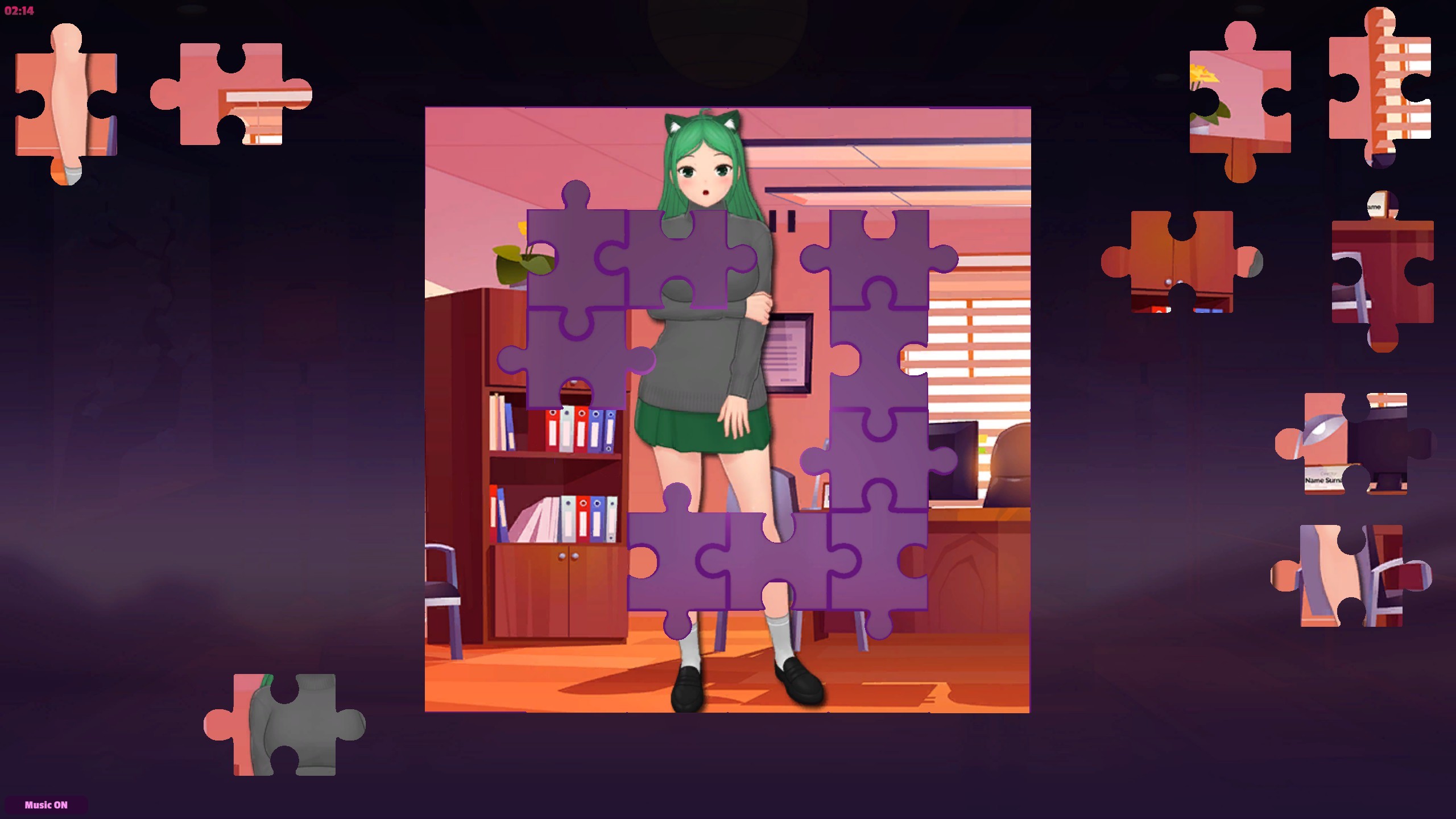 Anime Jigsaw Girls - Office screenshot 4