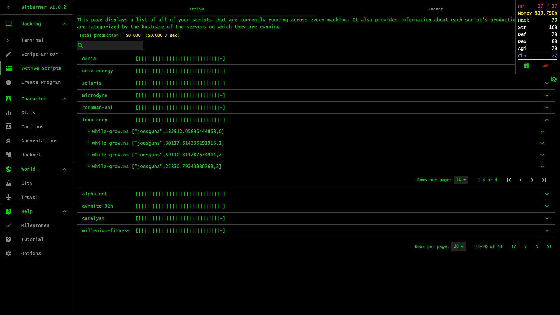 Bitburner screenshot 2