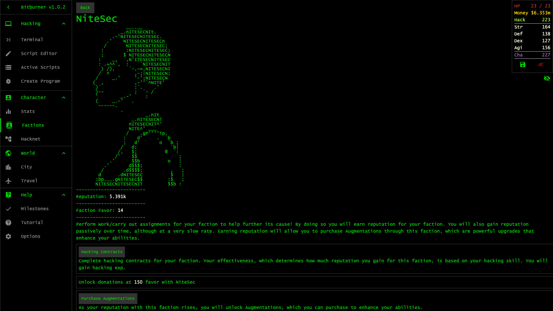 Bitburner screenshot 6