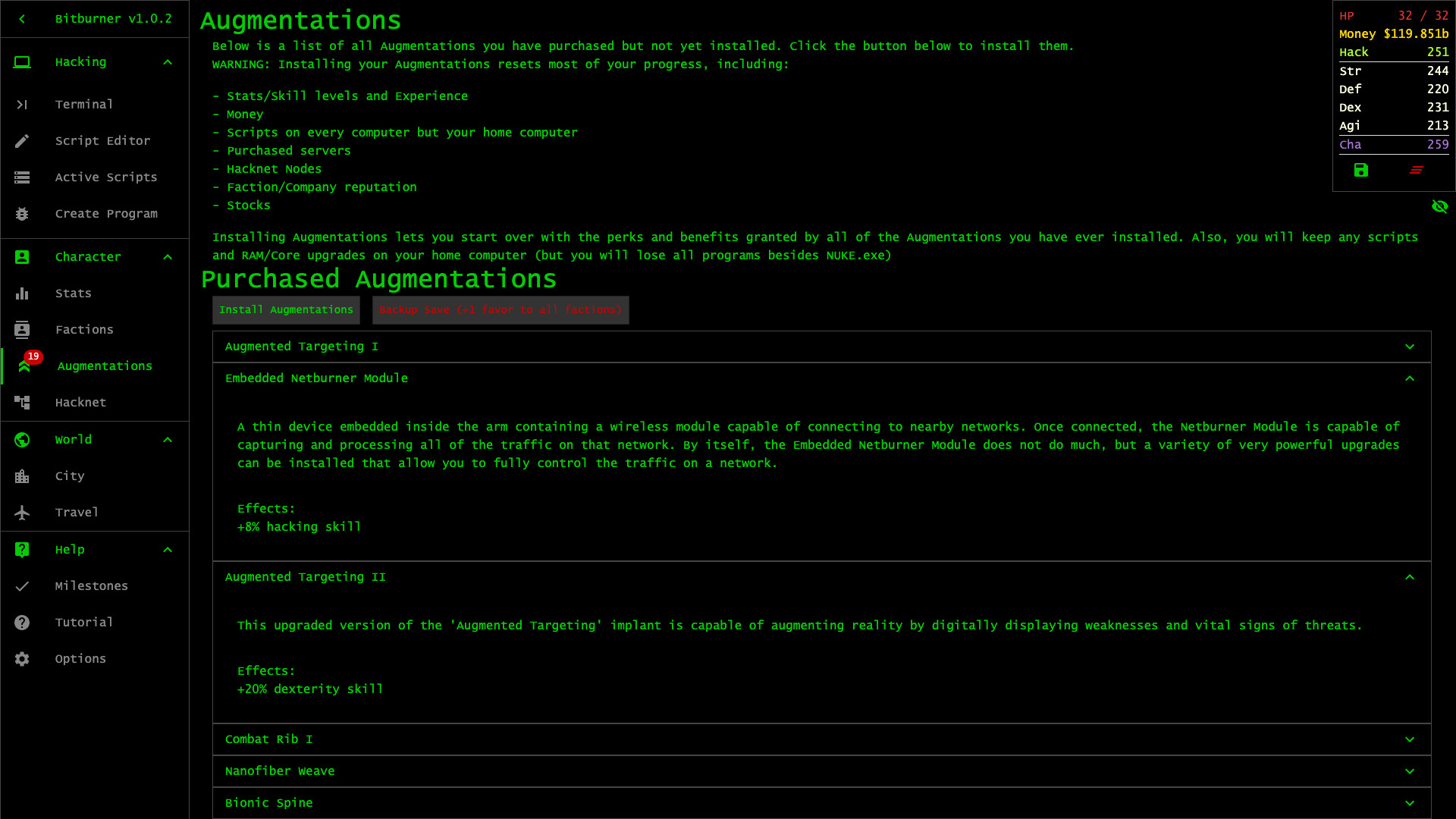 Bitburner screenshot 9