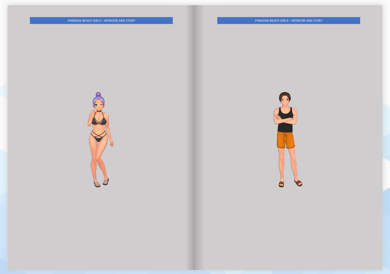 Paradise Beach Girls - ArtBook and Story screenshot 1