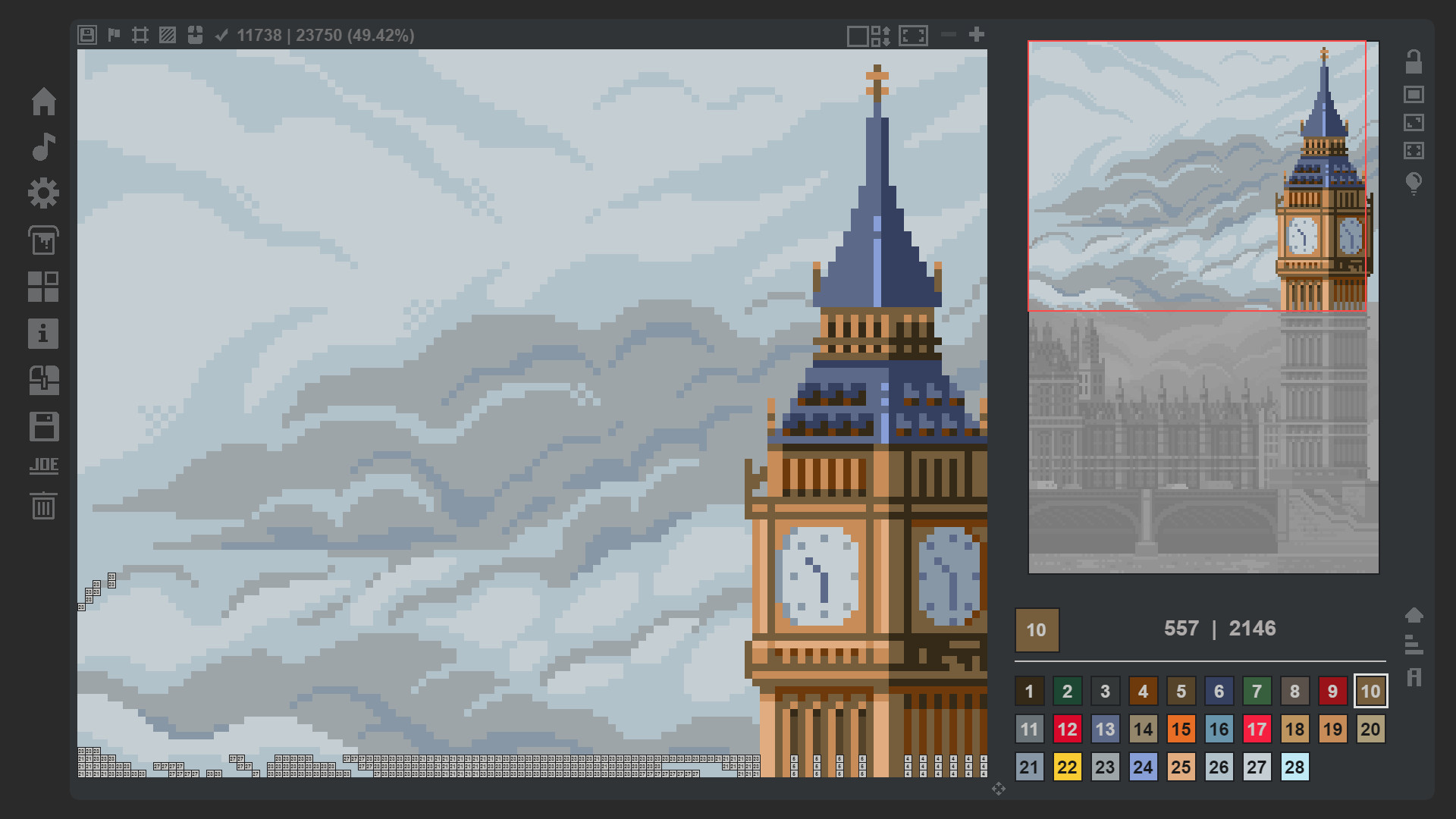 Coloring Game 4 - City screenshot 2