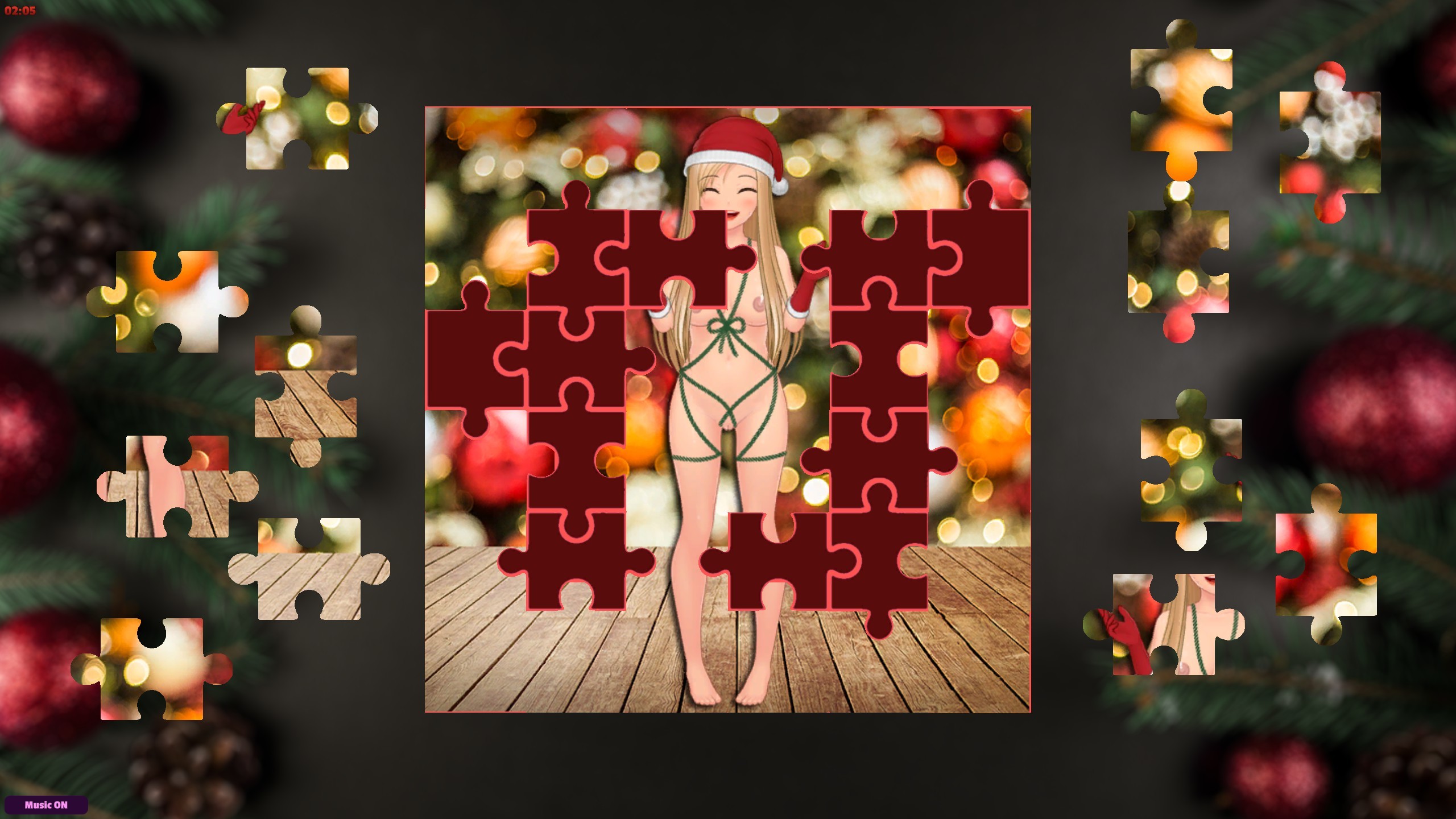 Adult Puzzles - Hentai Christmas screenshot 2