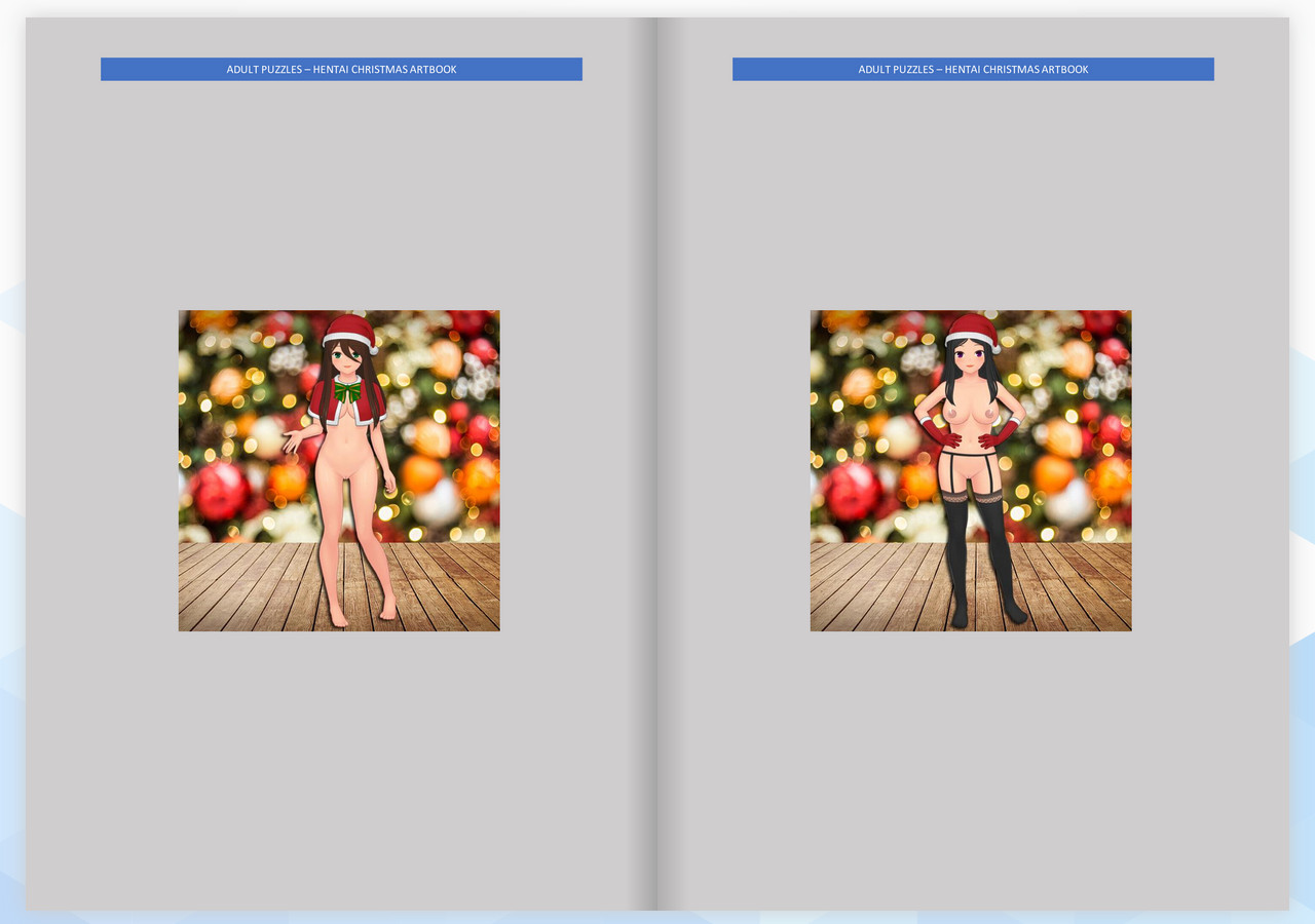 Adult Puzzles - Hentai Christmas ArtBook screenshot 1