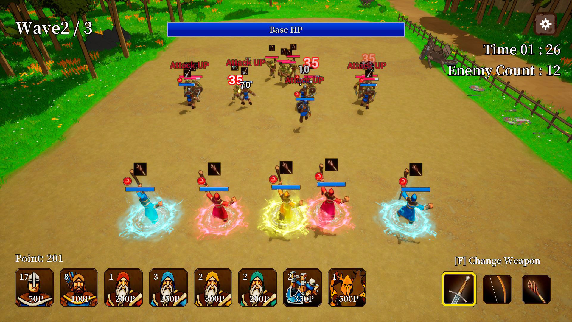 Defensive War -SEALED GOLEM screenshot 2