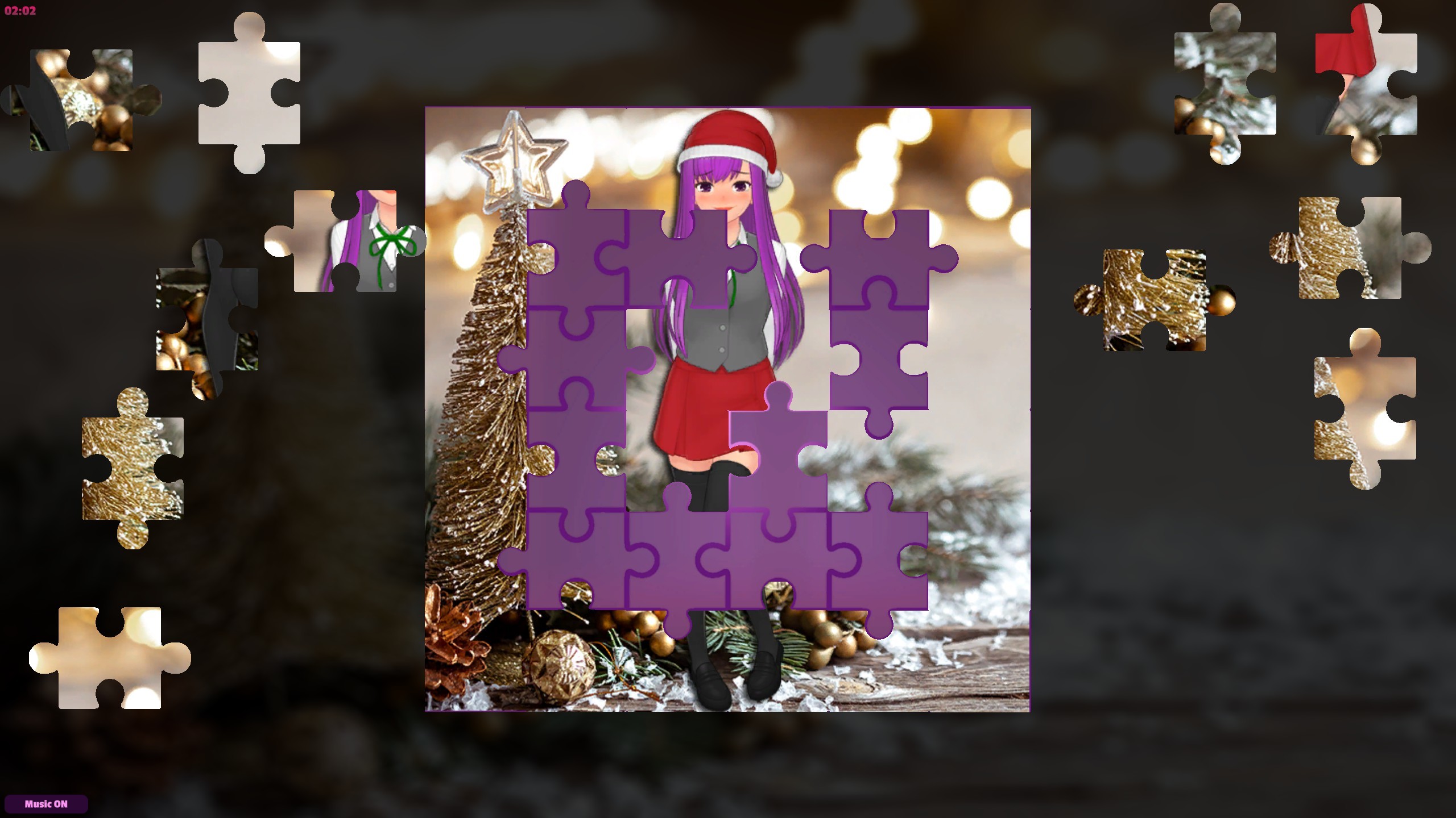 Anime Jigsaw Girls - Christmas screenshot 3