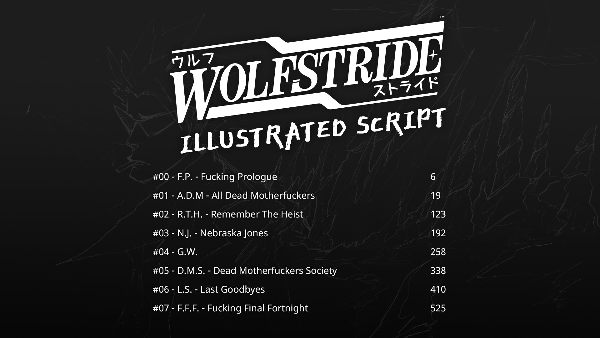 Wolfstride Illustrated Script + Wallpapers screenshot 2