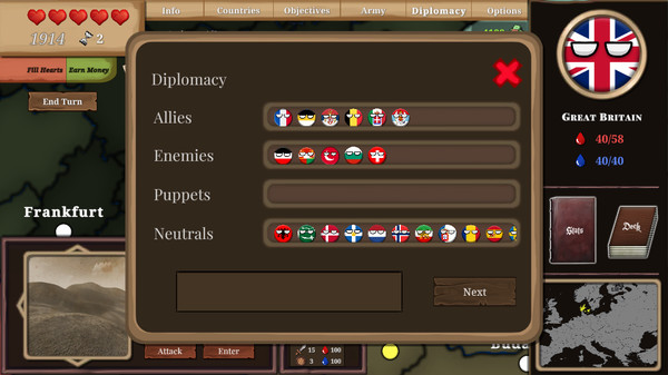 Countryball: Europe 1890 screenshot