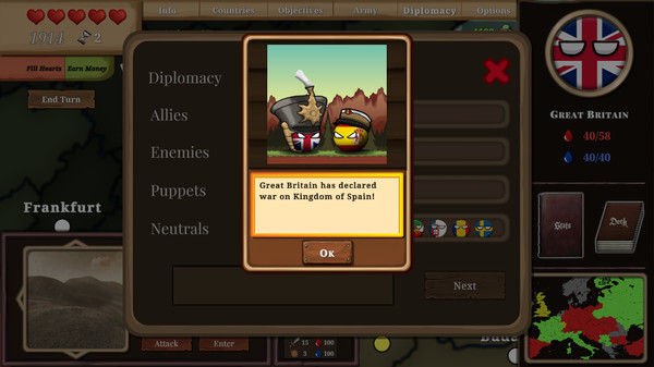Countryball: Europe 1890 screenshot