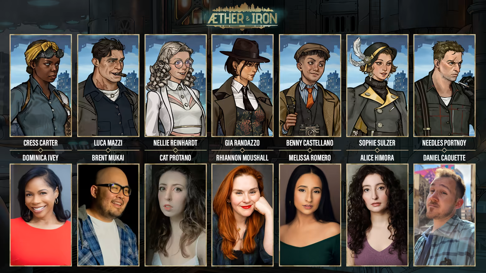 Personajes de Aether and Iron