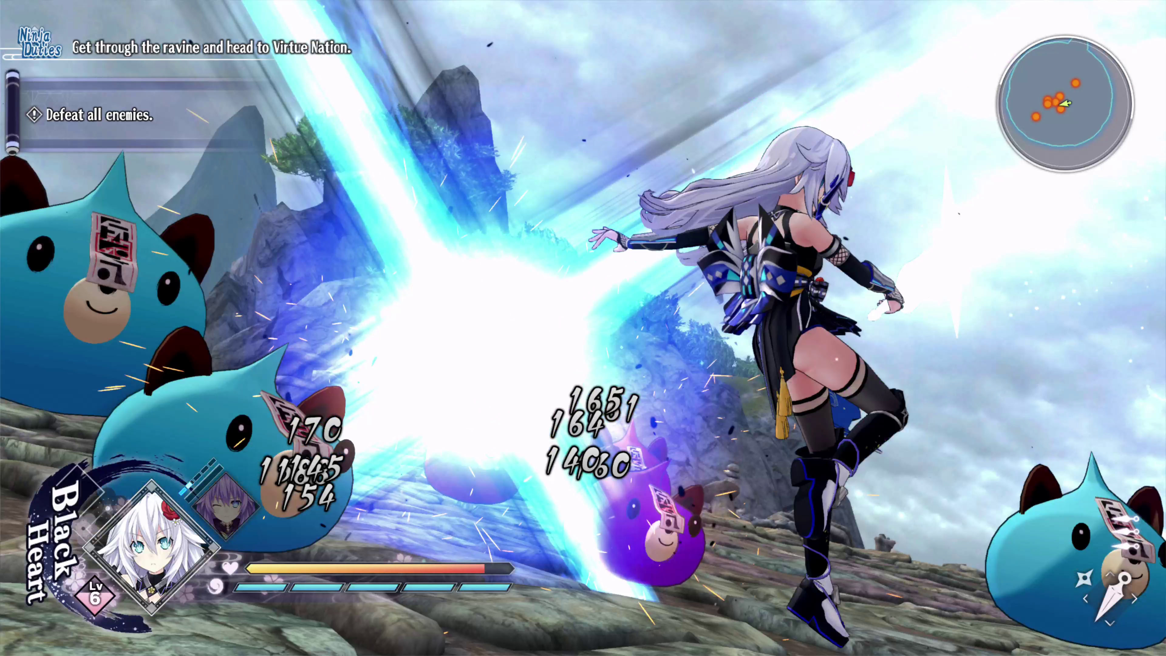neptunia ninja wars gameplay