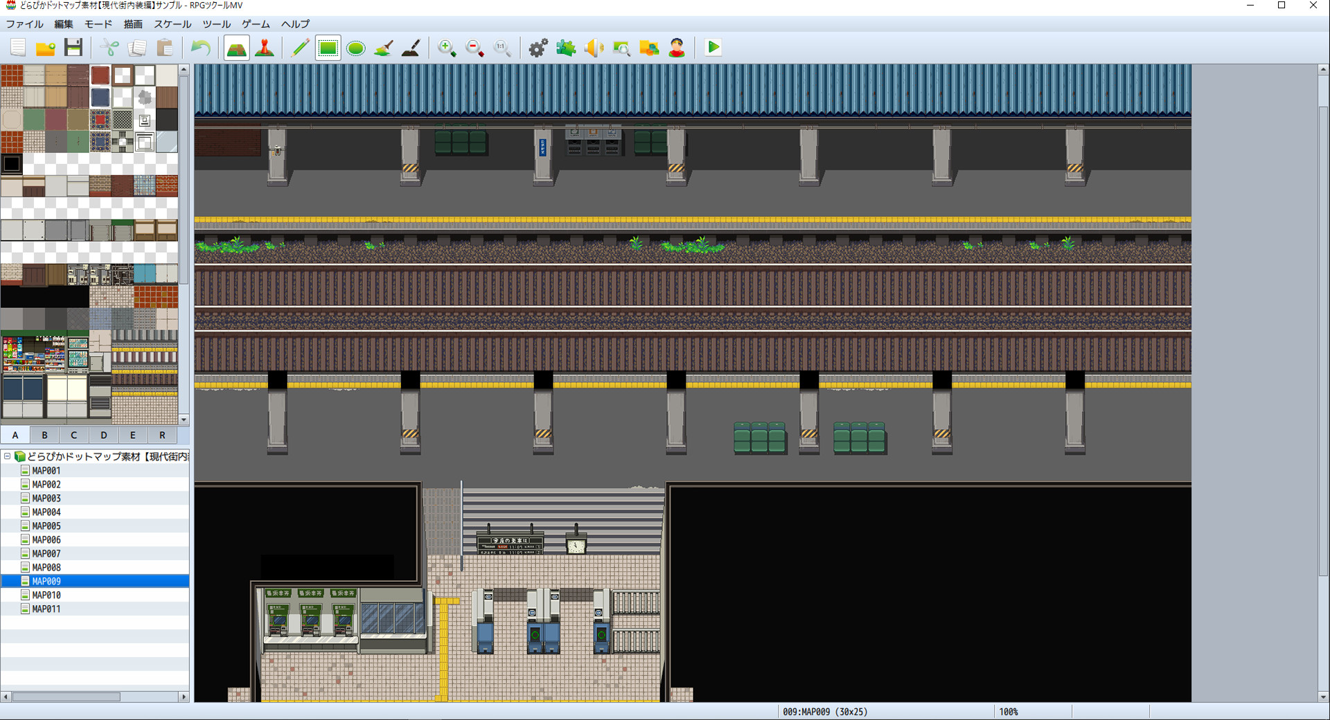 Steam：RPGツクールMV - どらぴかドットマップ素材【現代街内装編】
