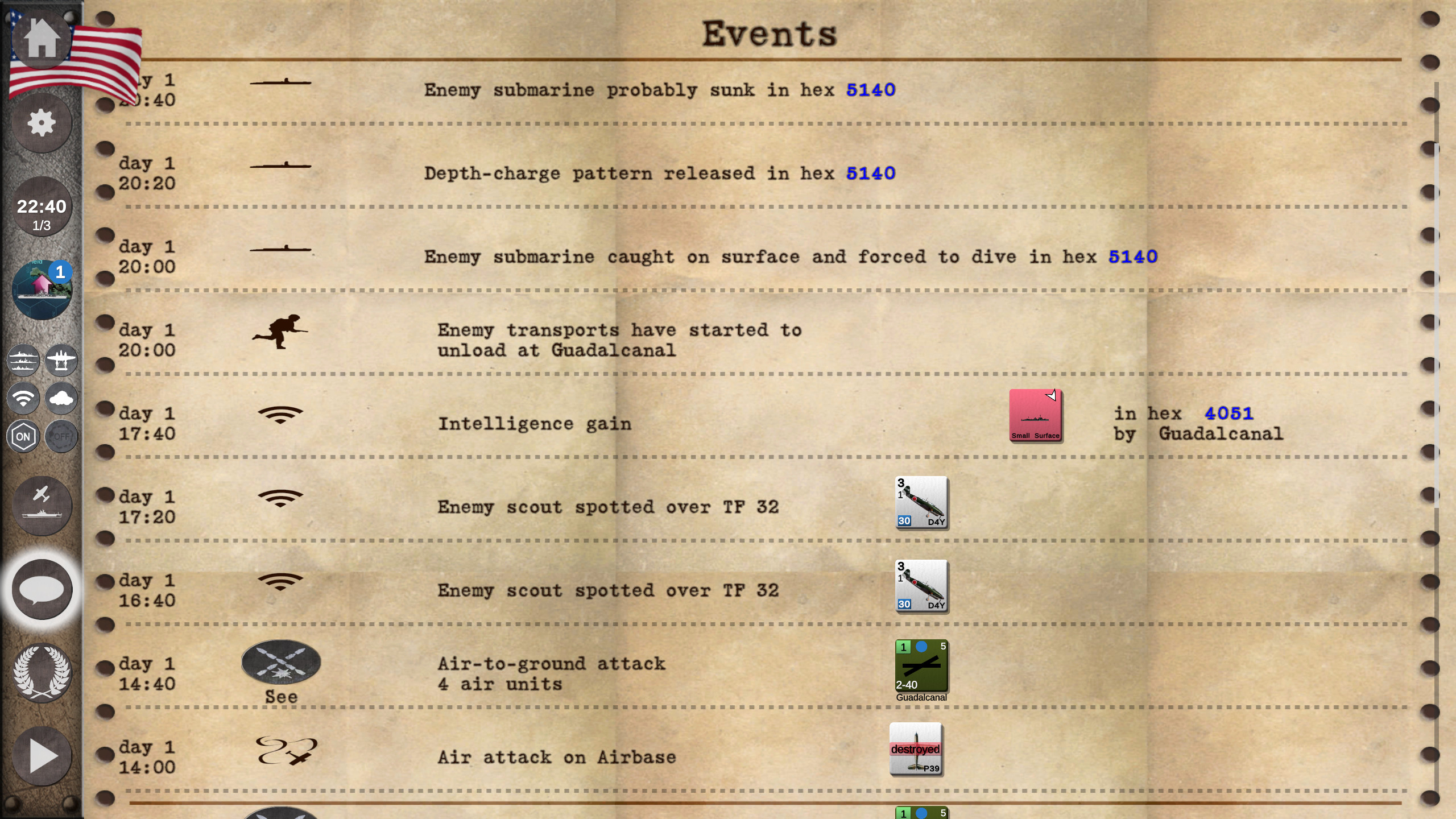Carrier Battles - Submarines & Torpedo Alley scenario Sep 42 screenshot 2
