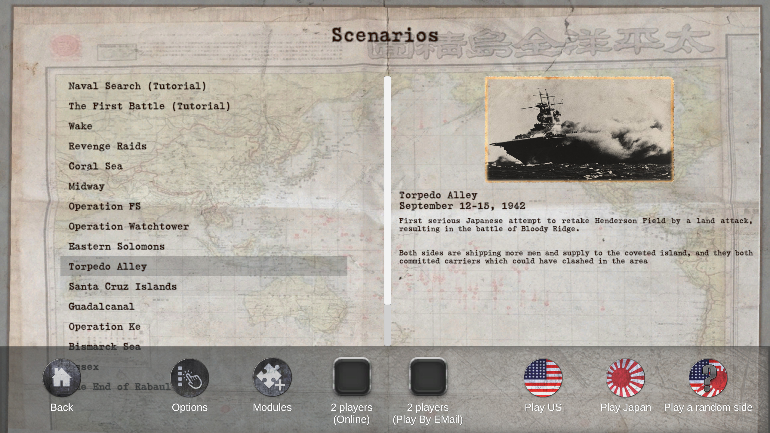 Carrier Battles - Submarines & Torpedo Alley scenario Sep 42 screenshot 1