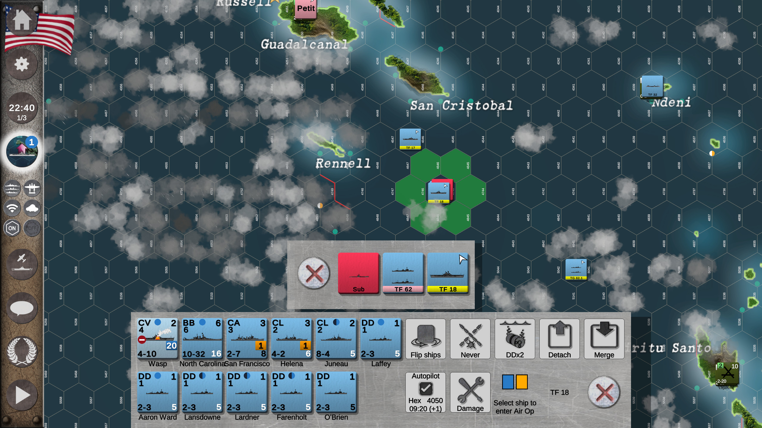 Carrier Battles - Submarines & Torpedo Alley scenario Sep 42 screenshot 3