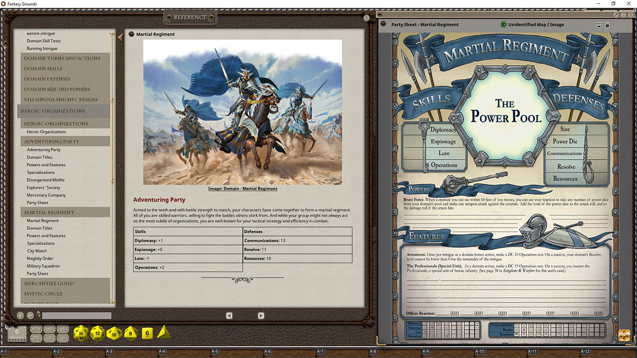 Fantasy Grounds - Kingdoms & Warfare screenshot 6