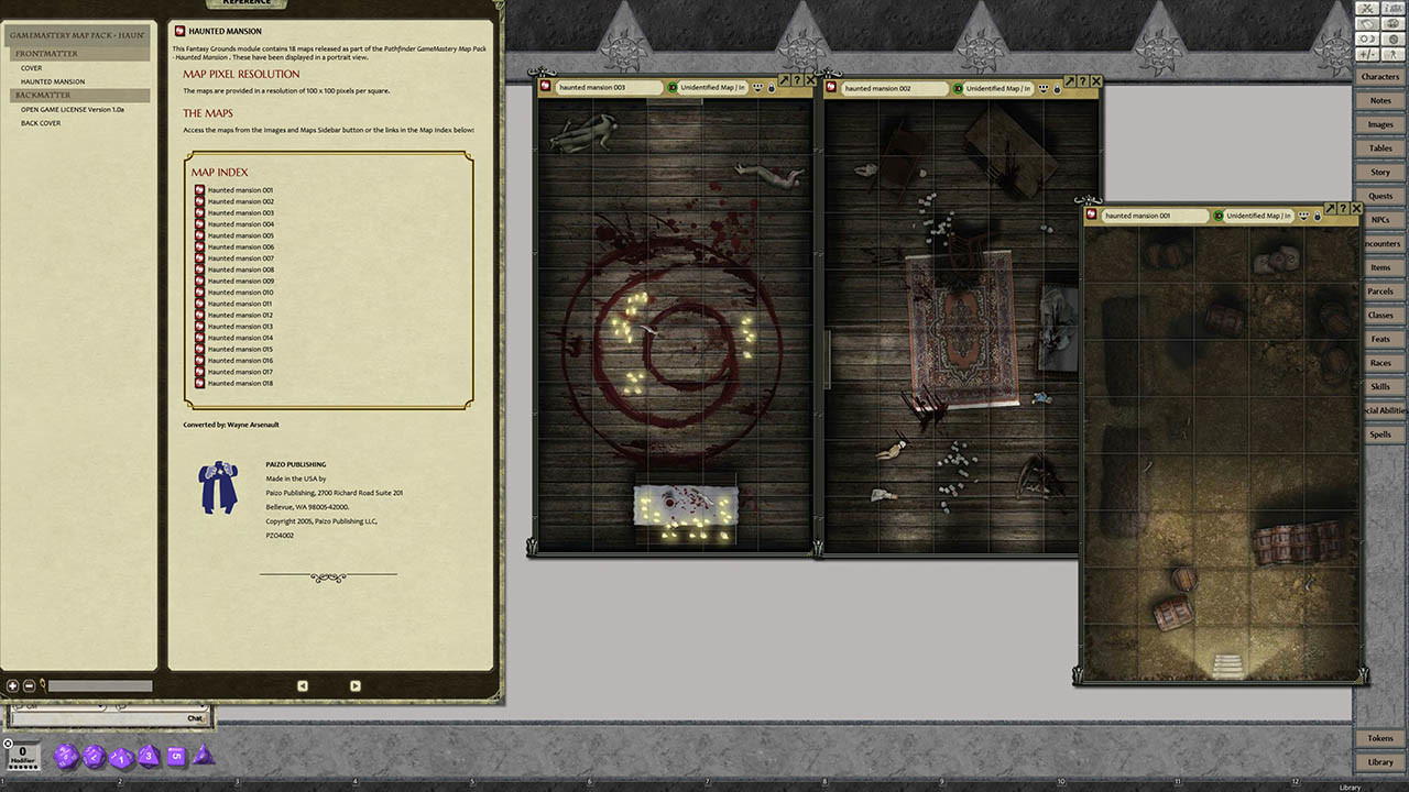 Fantasy Grounds - GameMastery Map Pack: Haunted Mansion screenshot 1