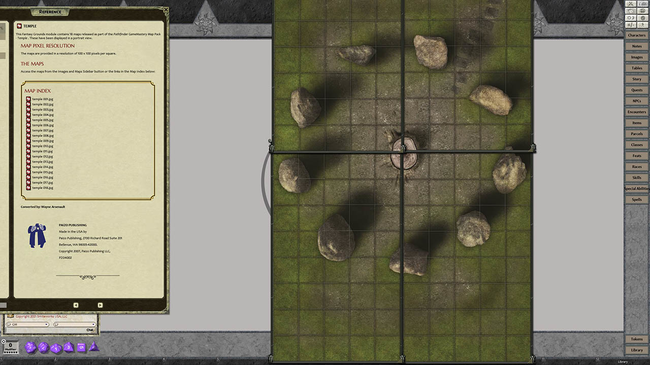 Fantasy Grounds - Pathfinder RPG - GameMastery Map Pack: Temples screenshot 1