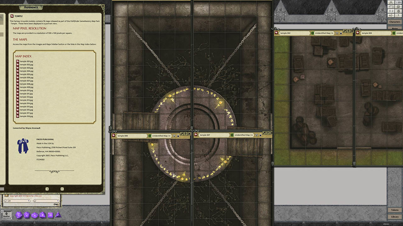 Fantasy Grounds - Pathfinder RPG - GameMastery Map Pack: Temples screenshot 2