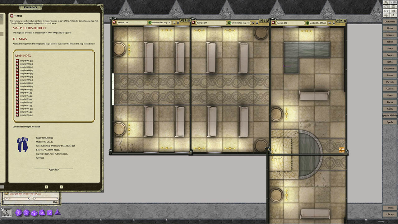Fantasy Grounds - Pathfinder RPG - GameMastery Map Pack: Temples screenshot 3