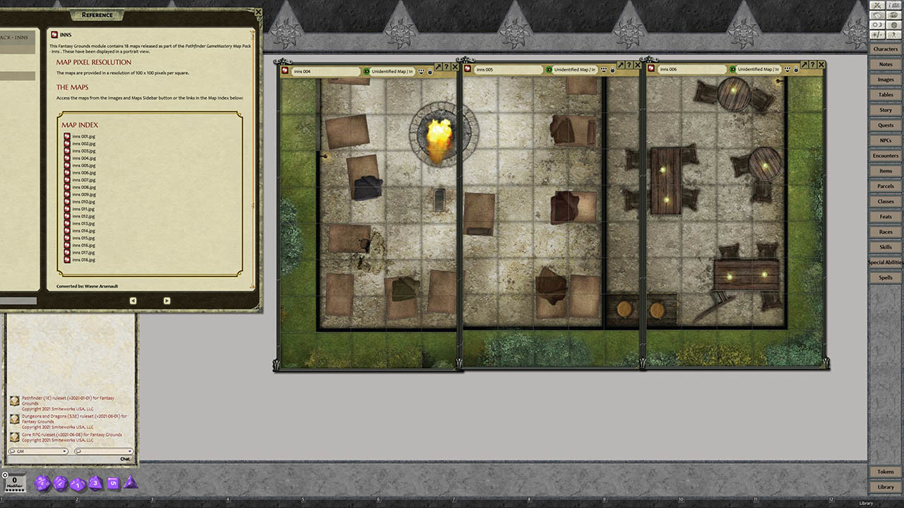 Fantasy Grounds - Pathfinder RPG - GameMastery Map Pack: Inns screenshot 1