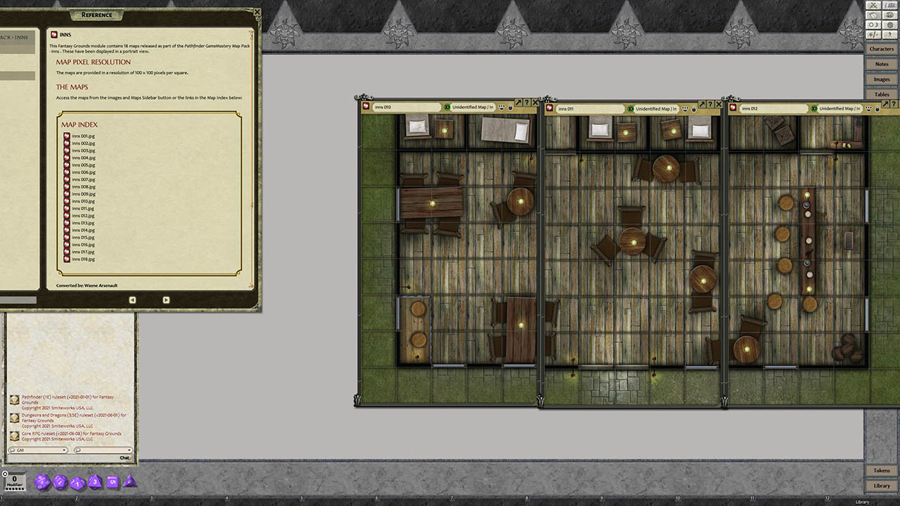 Fantasy Grounds - Pathfinder RPG - GameMastery Map Pack: Inns screenshot 3
