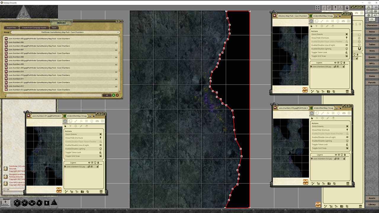 Fantasy Grounds - Pathfinder RPG - GameMastery Map Pack: Cave Chambers screenshot 1