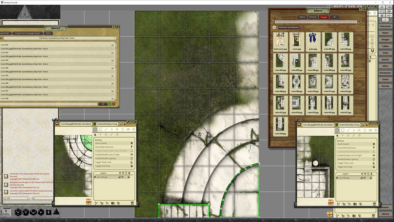 Fantasy Grounds - Pathfinder RPG - GameMastery Map Pack: Ruins screenshot 3