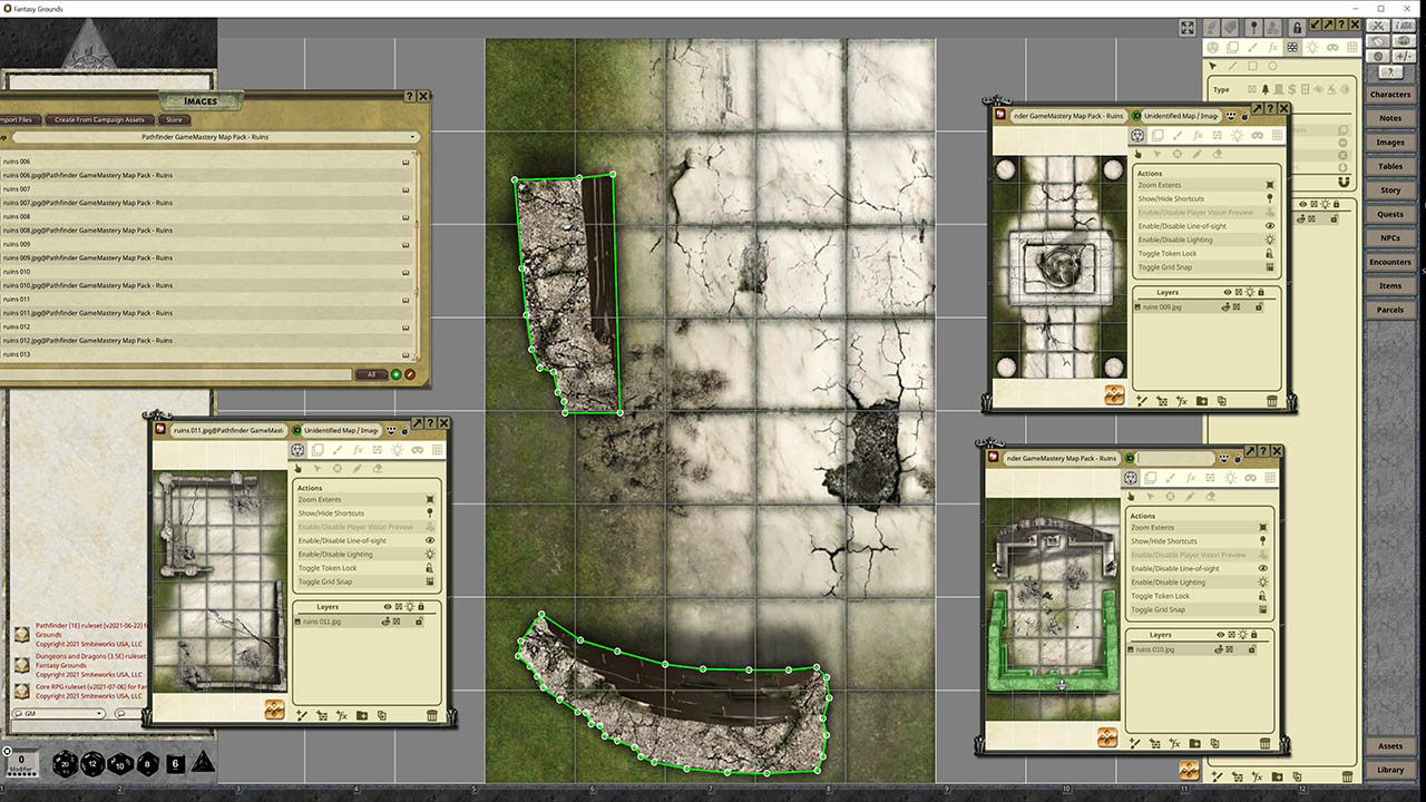 Fantasy Grounds - Pathfinder RPG - GameMastery Map Pack: Ruins screenshot 5