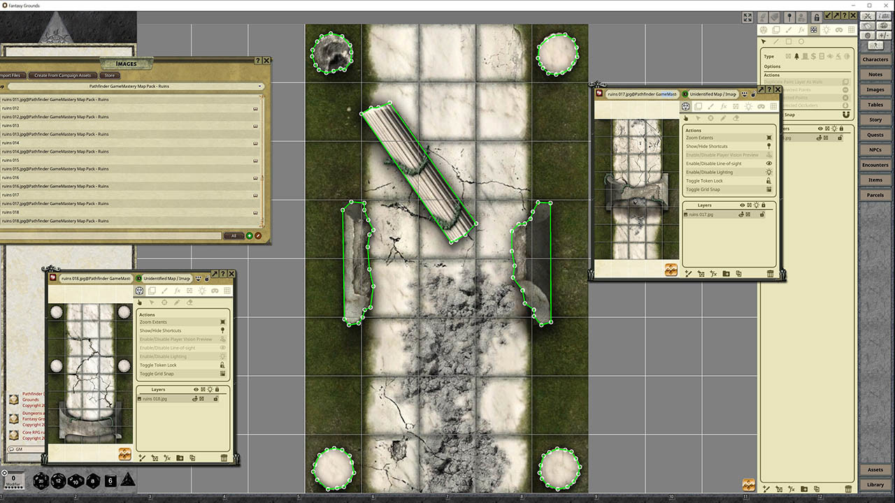 Fantasy Grounds - Pathfinder RPG - GameMastery Map Pack: Ruins screenshot 4