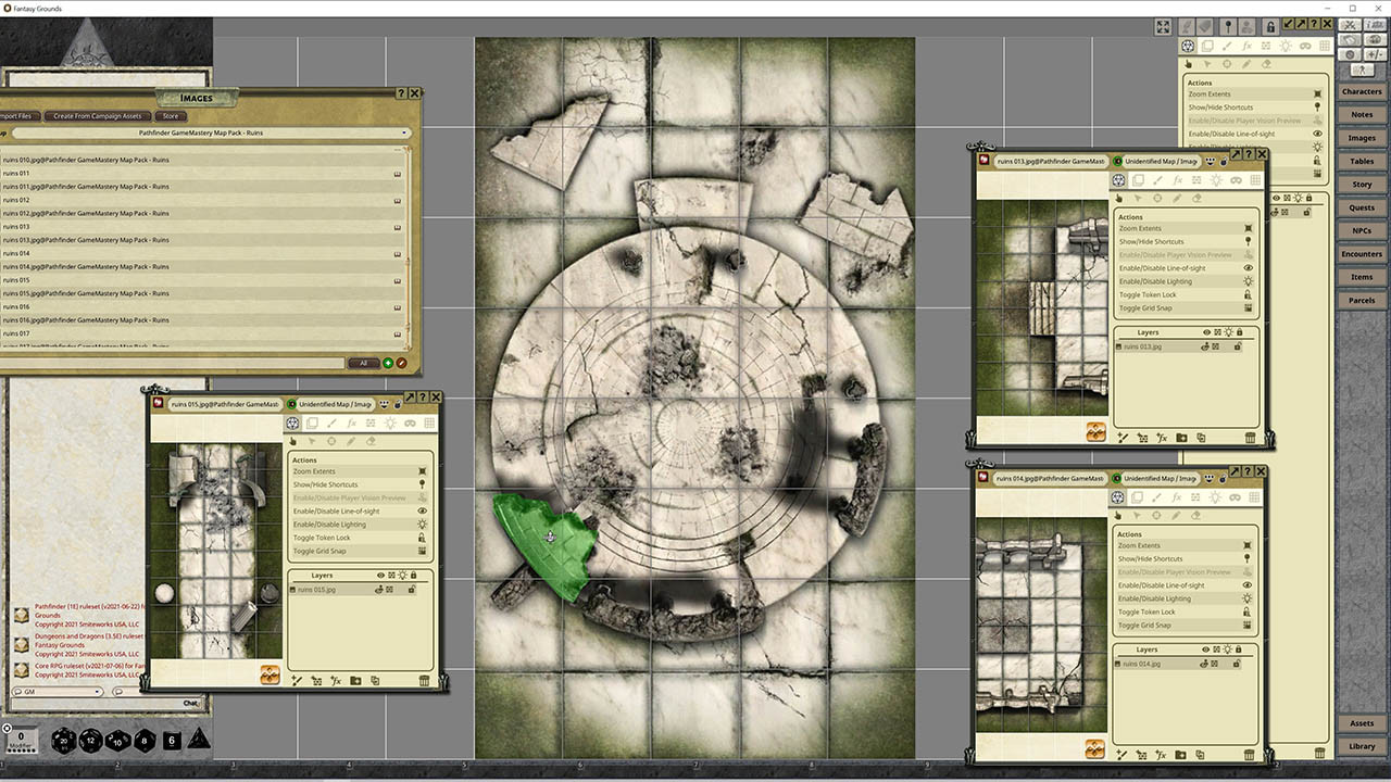 Fantasy Grounds - Pathfinder RPG - GameMastery Map Pack: Ruins screenshot 2