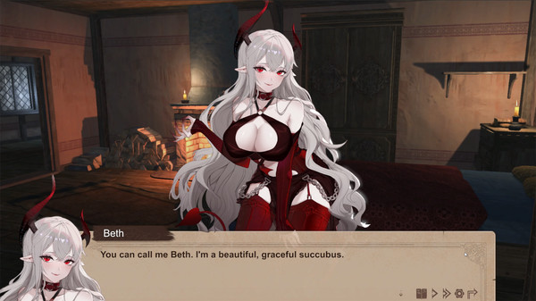 Resist the succubus—The end of the female Knight screenshot