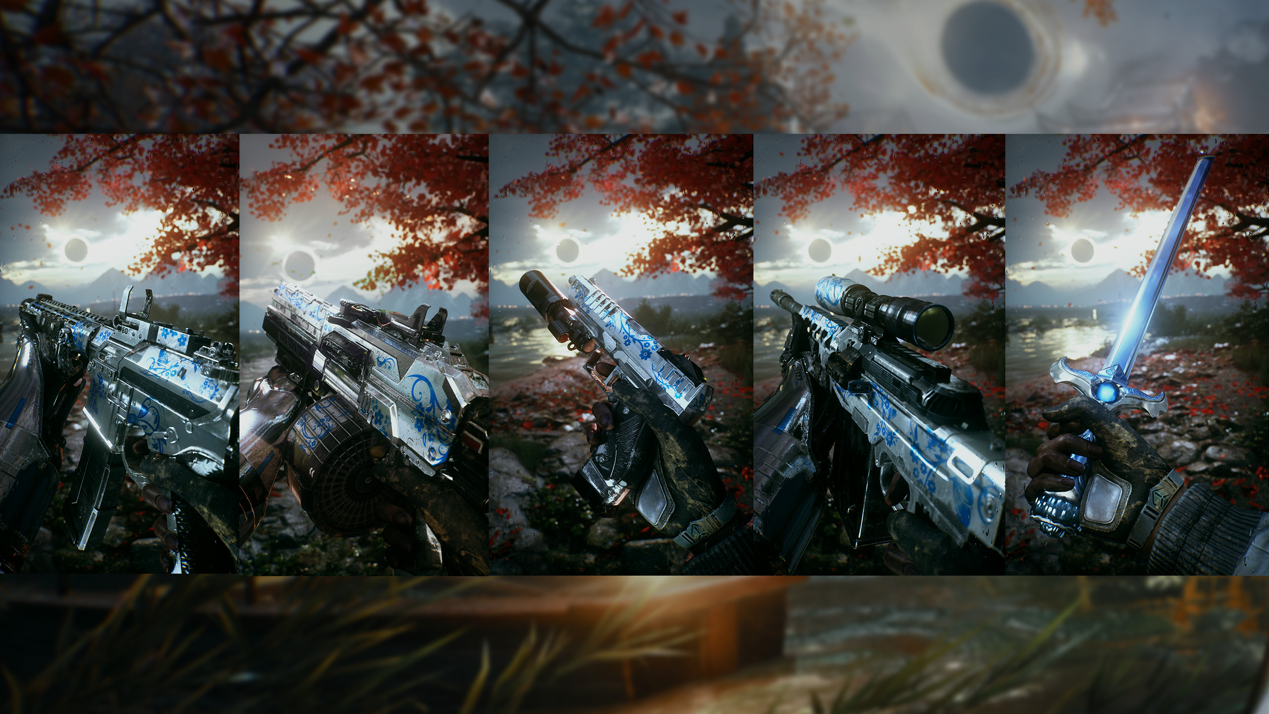 Bright Memory: Infinite Cheongsam (Blue Flowers) DLC screenshot 2