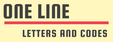 One Line: Letters and Codes