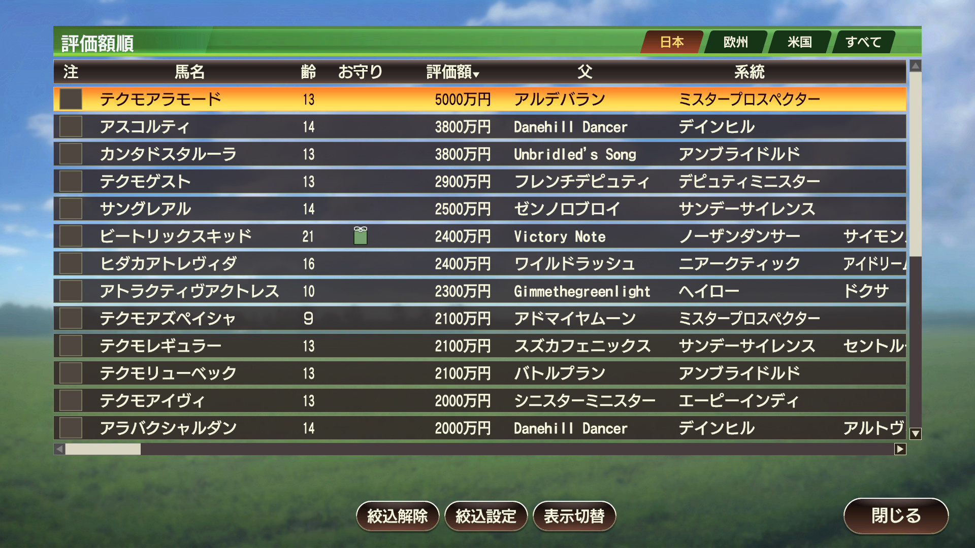 WP9 2022 繁殖牝馬・所有頭数＋５ screenshot 3