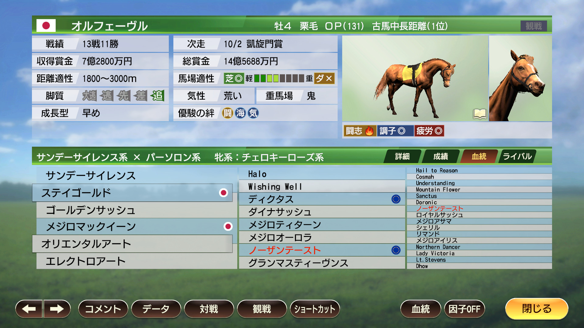 WP9 2022 牡馬３冠馬 購入権セット 全３頭 screenshot 3