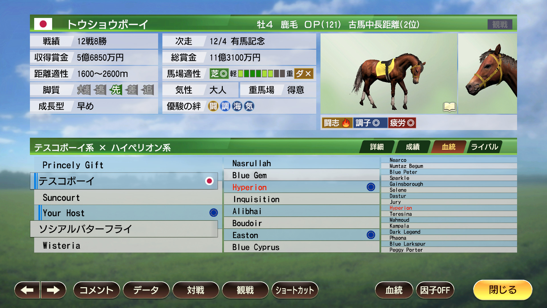 WP9 2022 至高の３強 TTG 購入権セット 全３頭 screenshot 2