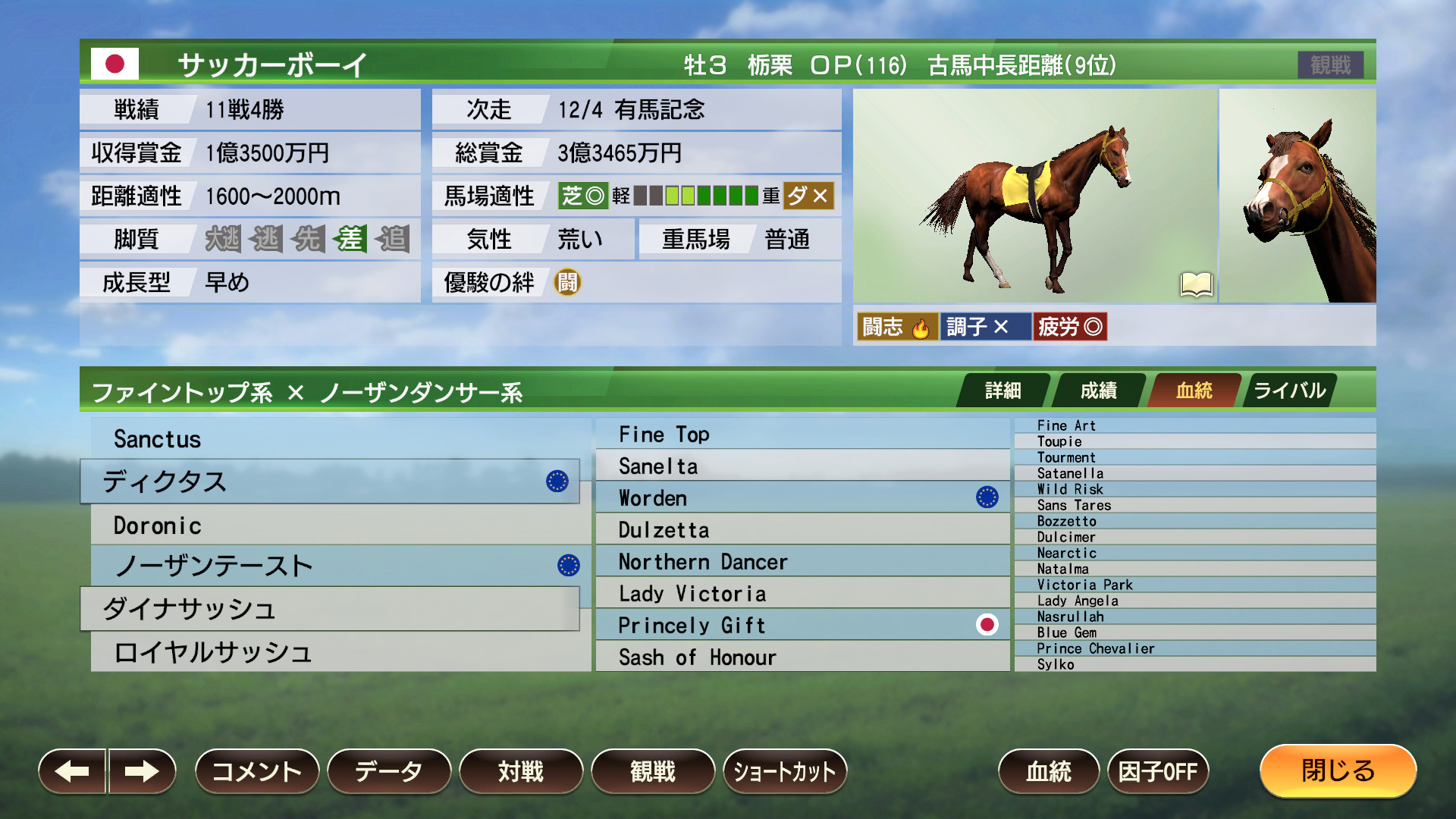 WP9 2022 昭和の快速馬たち 購入権セット 全４頭 screenshot 3