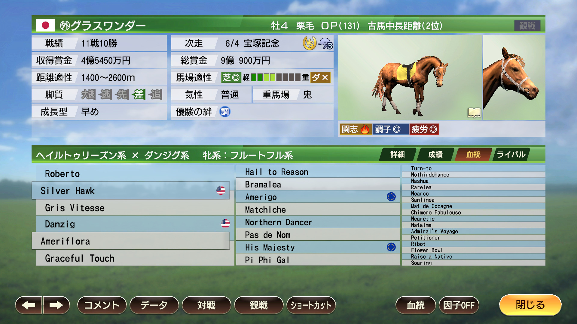 WP9 2022 花の９５年組 購入権セット 全４頭 screenshot 2