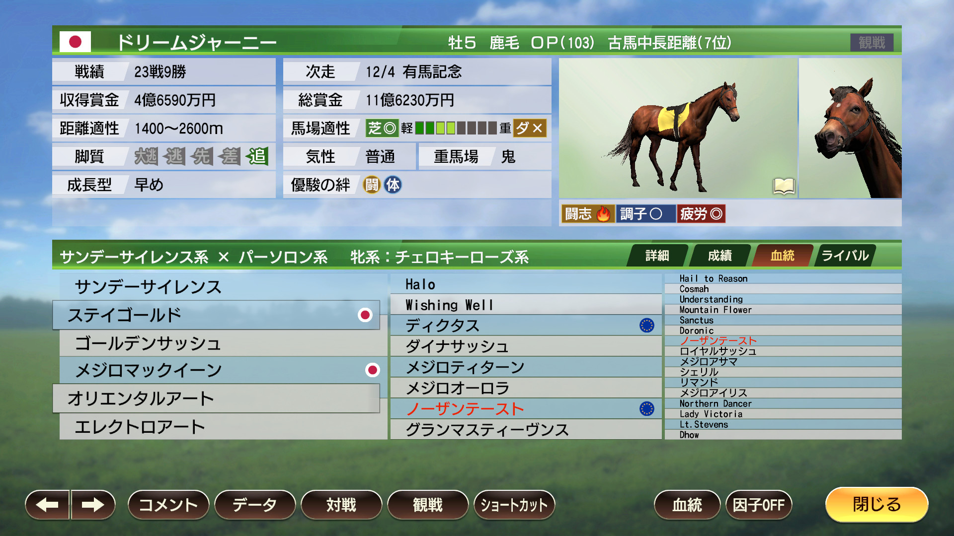 WP9 2022 ２００５年＆２０１２年スタート スターホース購入権フルセット 全１５頭 screenshot 3