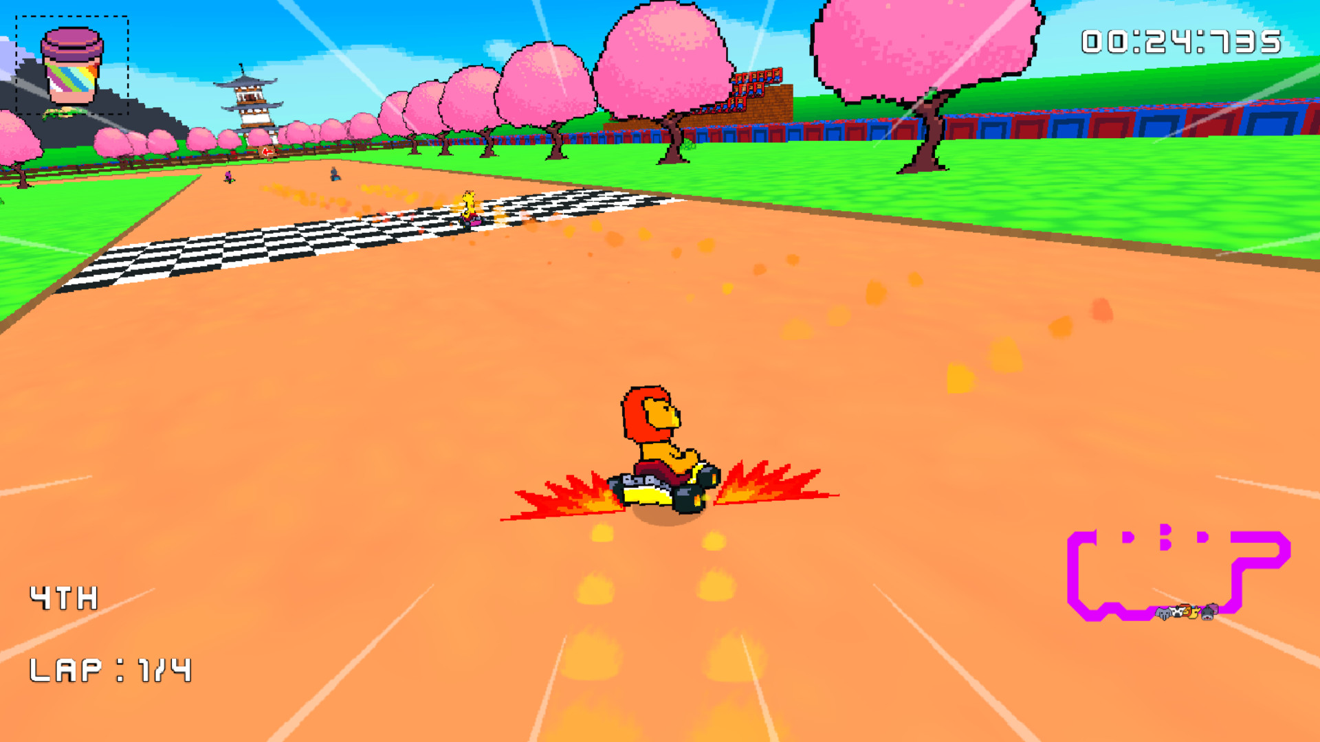 Retro Kart Rush screenshot 4