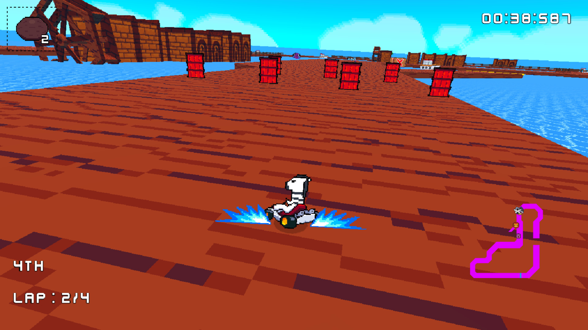 Retro Kart Rush screenshot 1