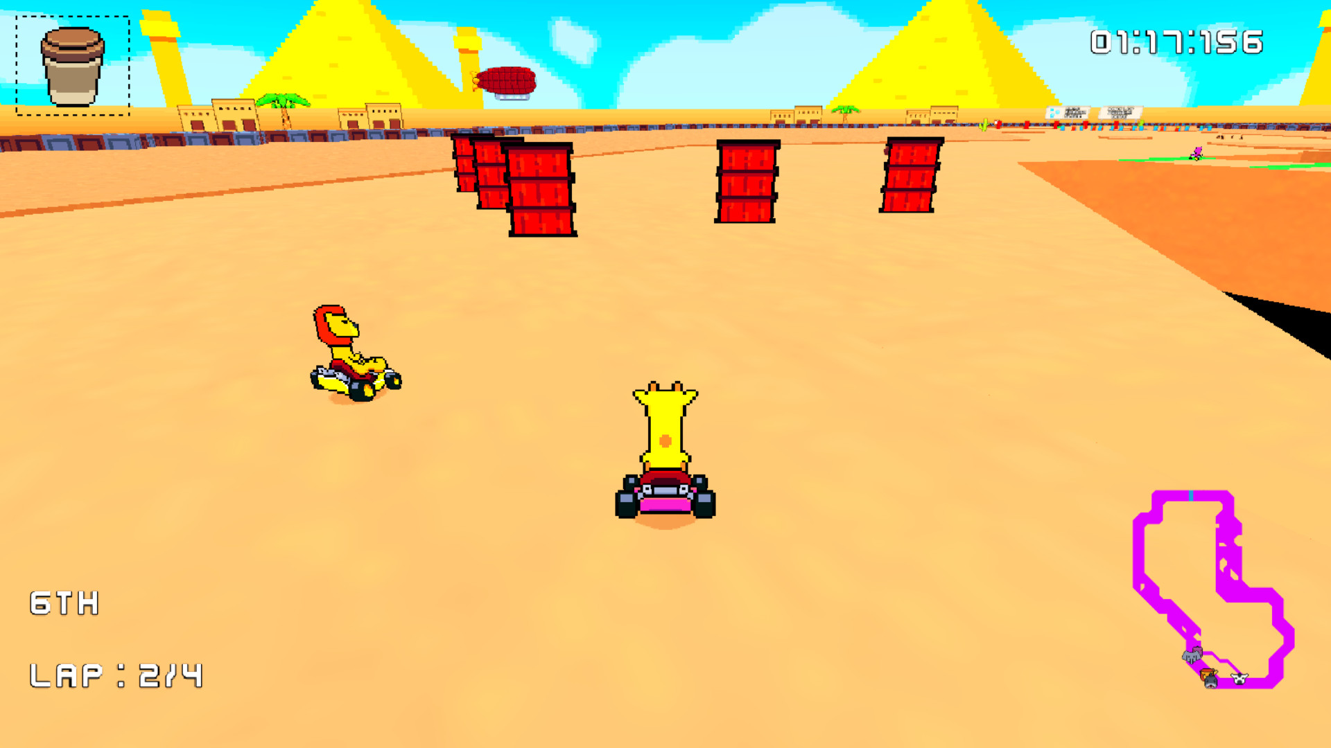 Retro Kart Rush screenshot 2