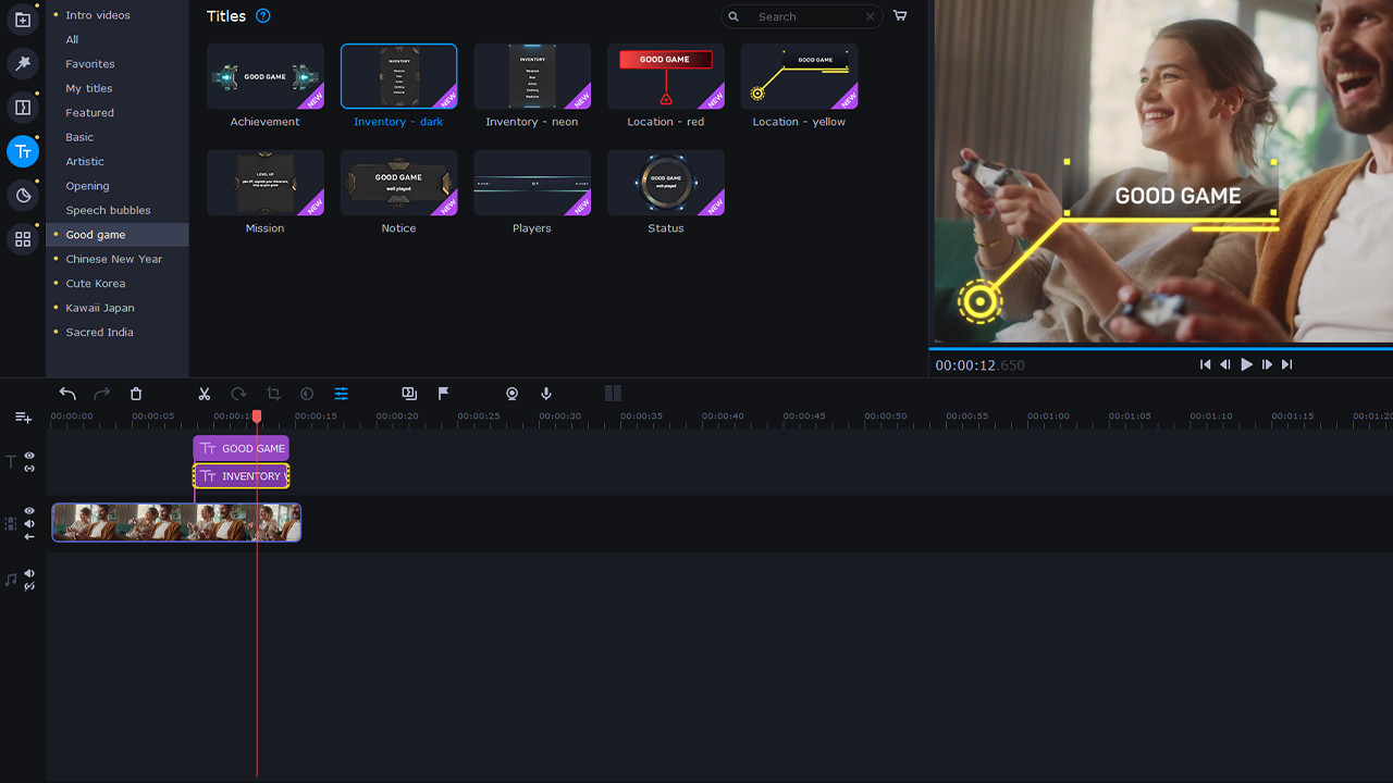 Movavi Video Editor Plus 2022 - Good Game Pack screenshot 3