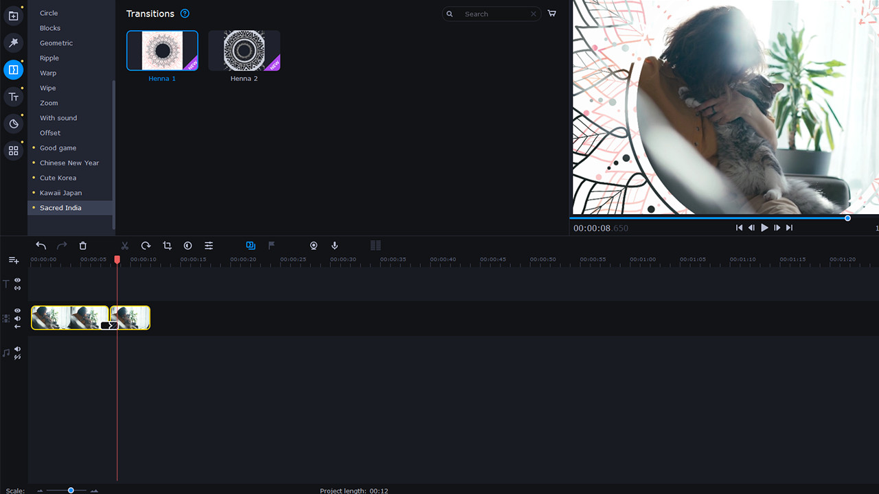 Movavi Video Editor Plus 2022 - Eastern World Set screenshot 1